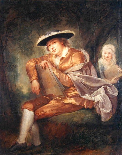 E.F. Thersbusch, de echtgenoot van de schilder door Anna Dorothea Therbusch