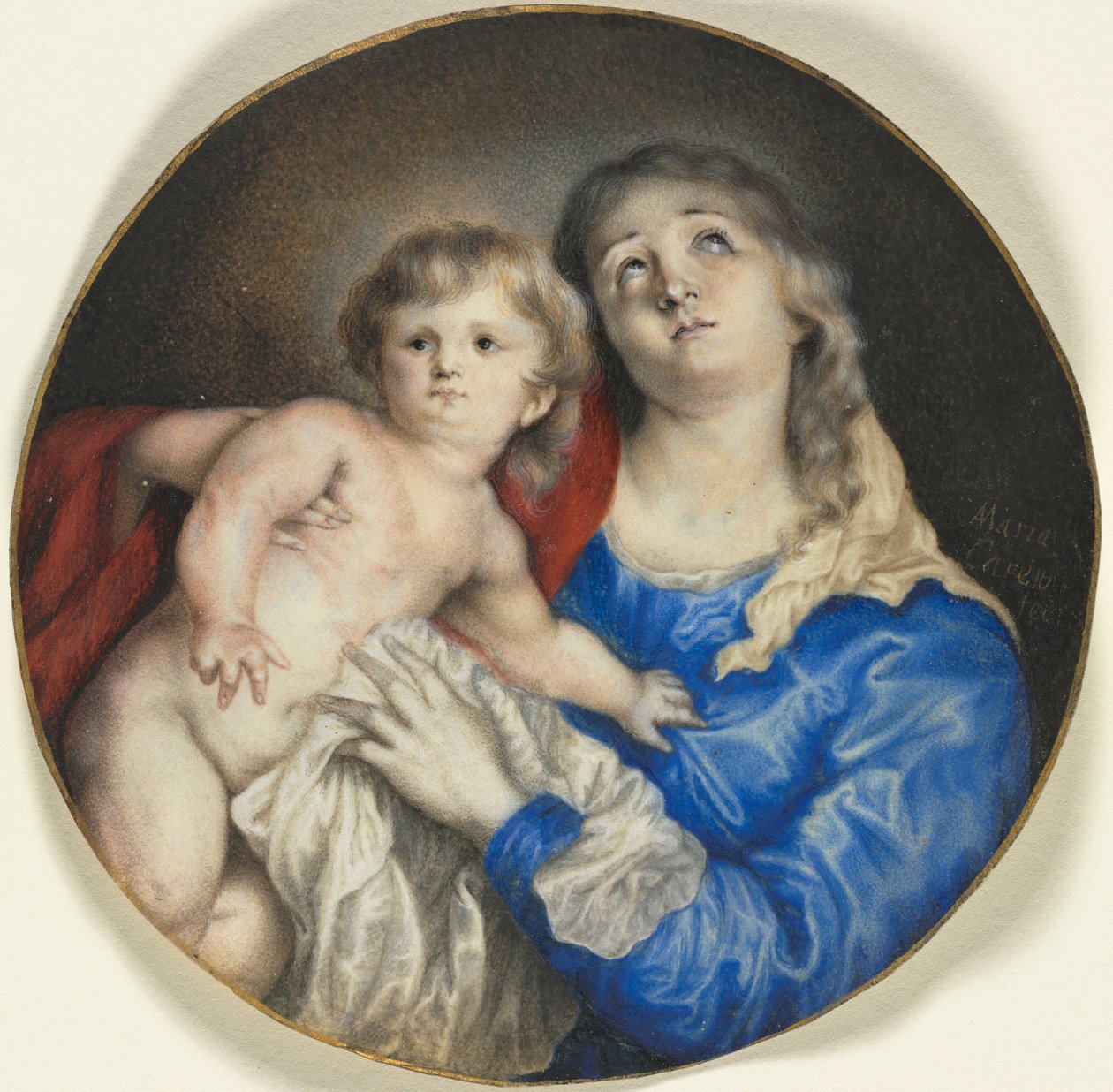 Maagd en Kind, c. 1662 door Anna Maria Carew