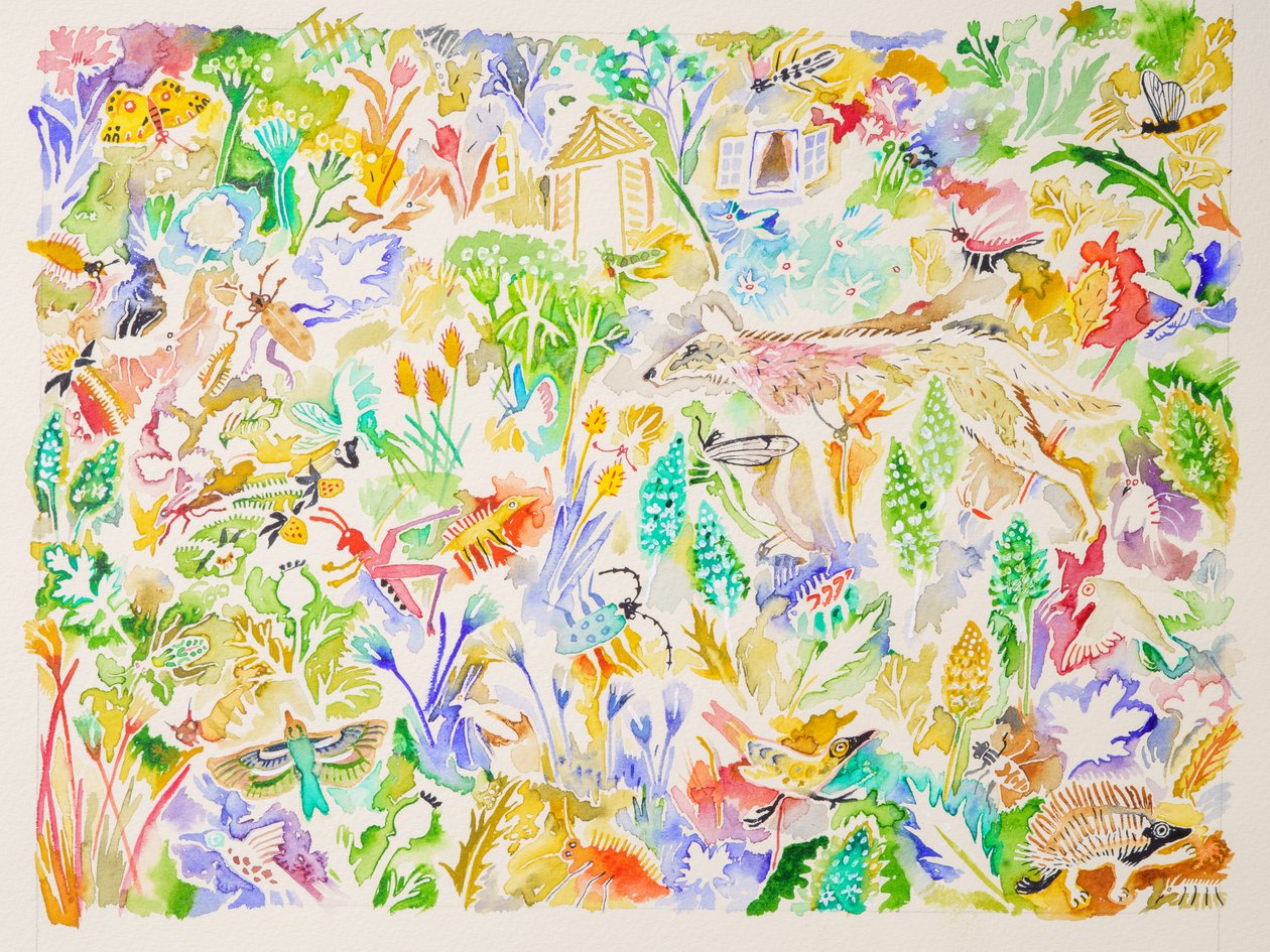 1 Zwanenzang, 2023 (aquarel) door Anna Pugh