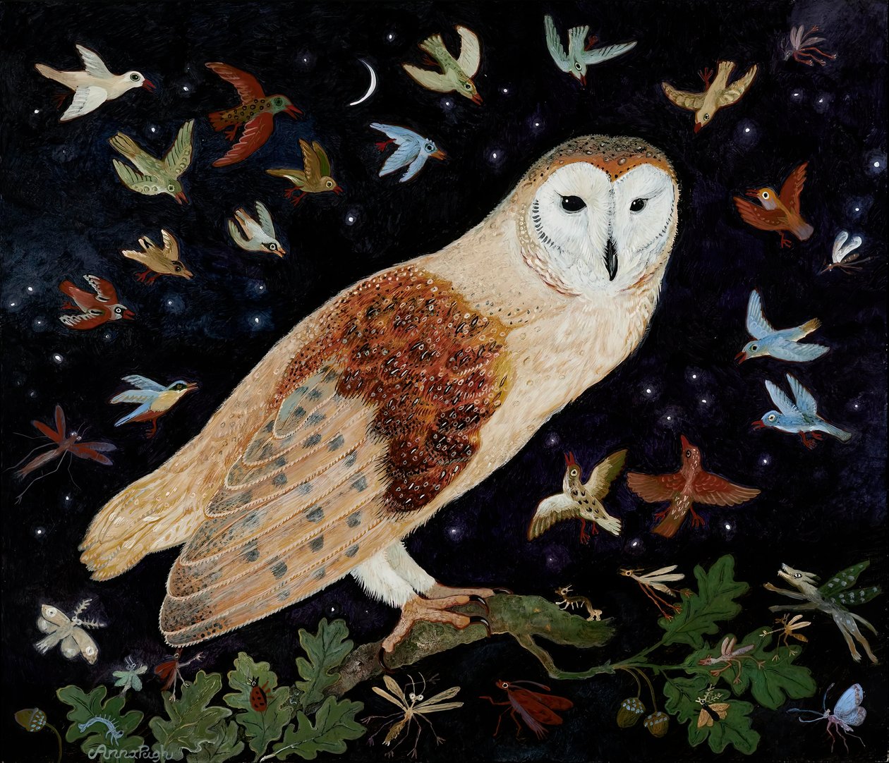 Een woord tot de wijzen, 2013 (acryl) door Anna Pugh