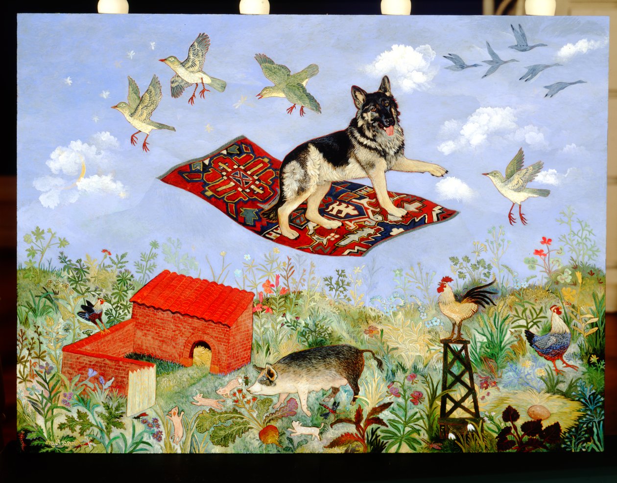 Wolken jagen, 2010 (acryl) door Anna Pugh