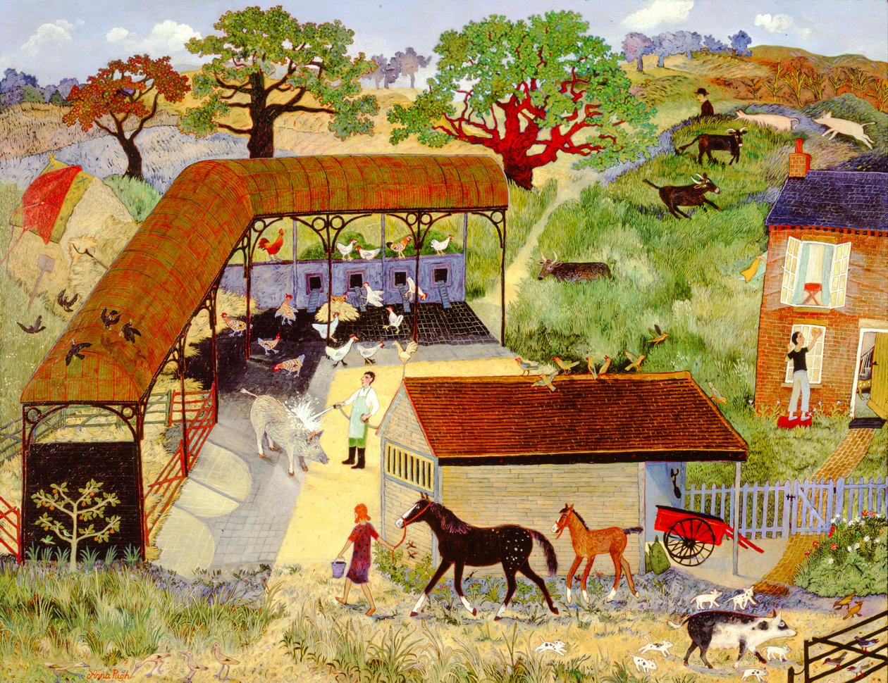 Hog Wash, 2008 (acryl) door Anna Pugh