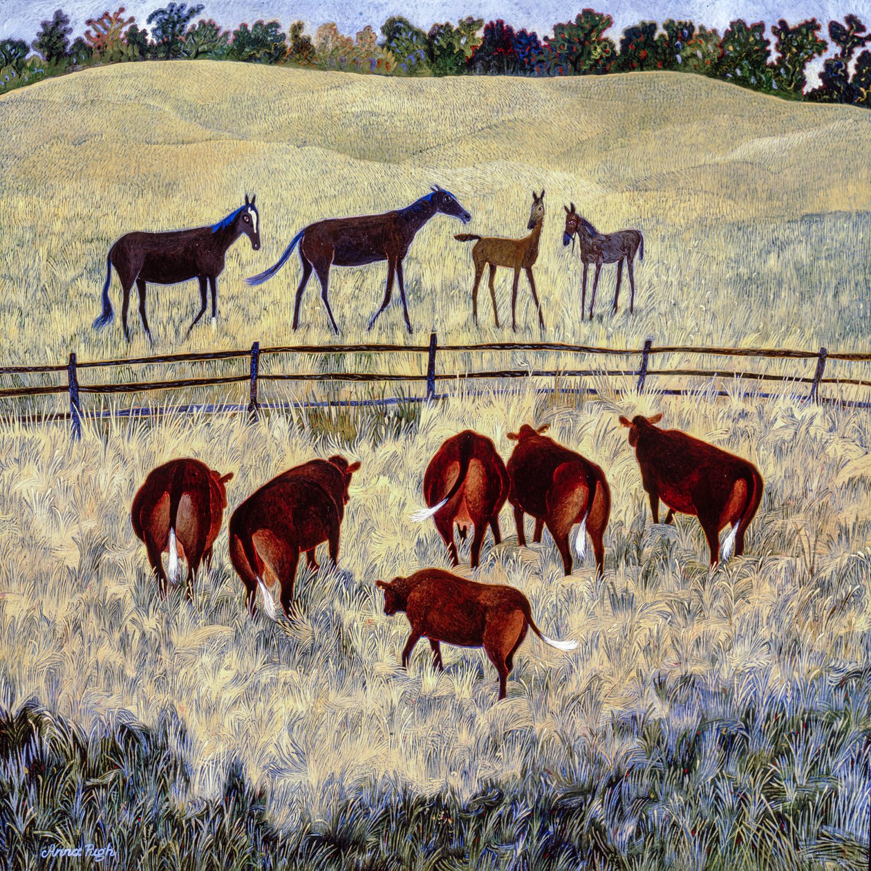 Leercurve, 2005 (acryl) door Anna Pugh