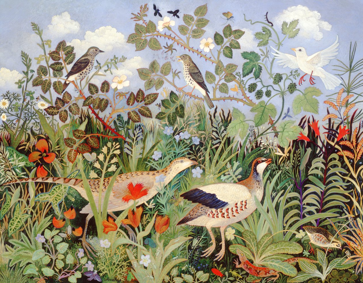 Liefdesverhaal, 2005 (acryl) door Anna Pugh