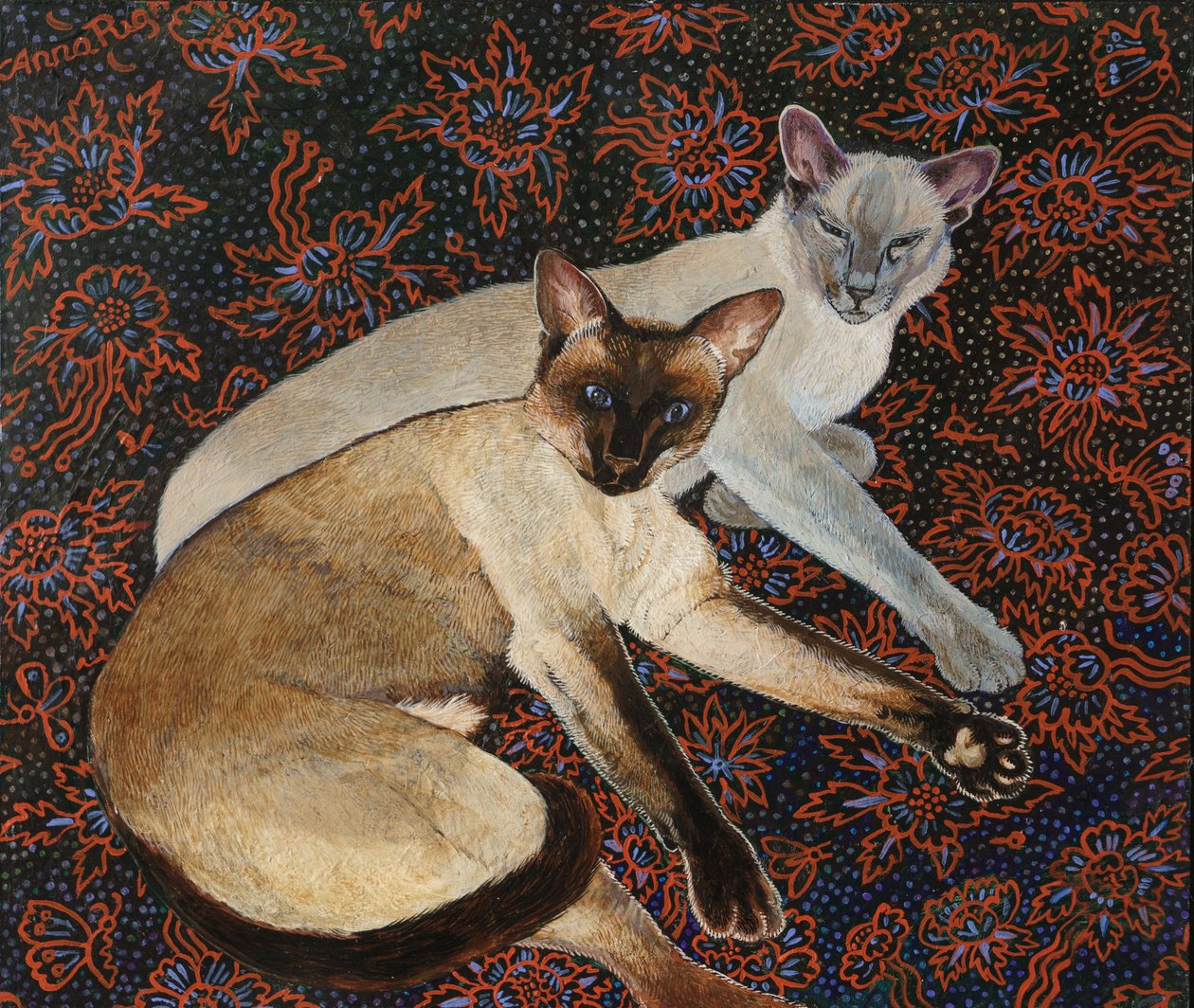 Merlijn en Meilo Commissie, 2018 (acryl) door Anna Pugh