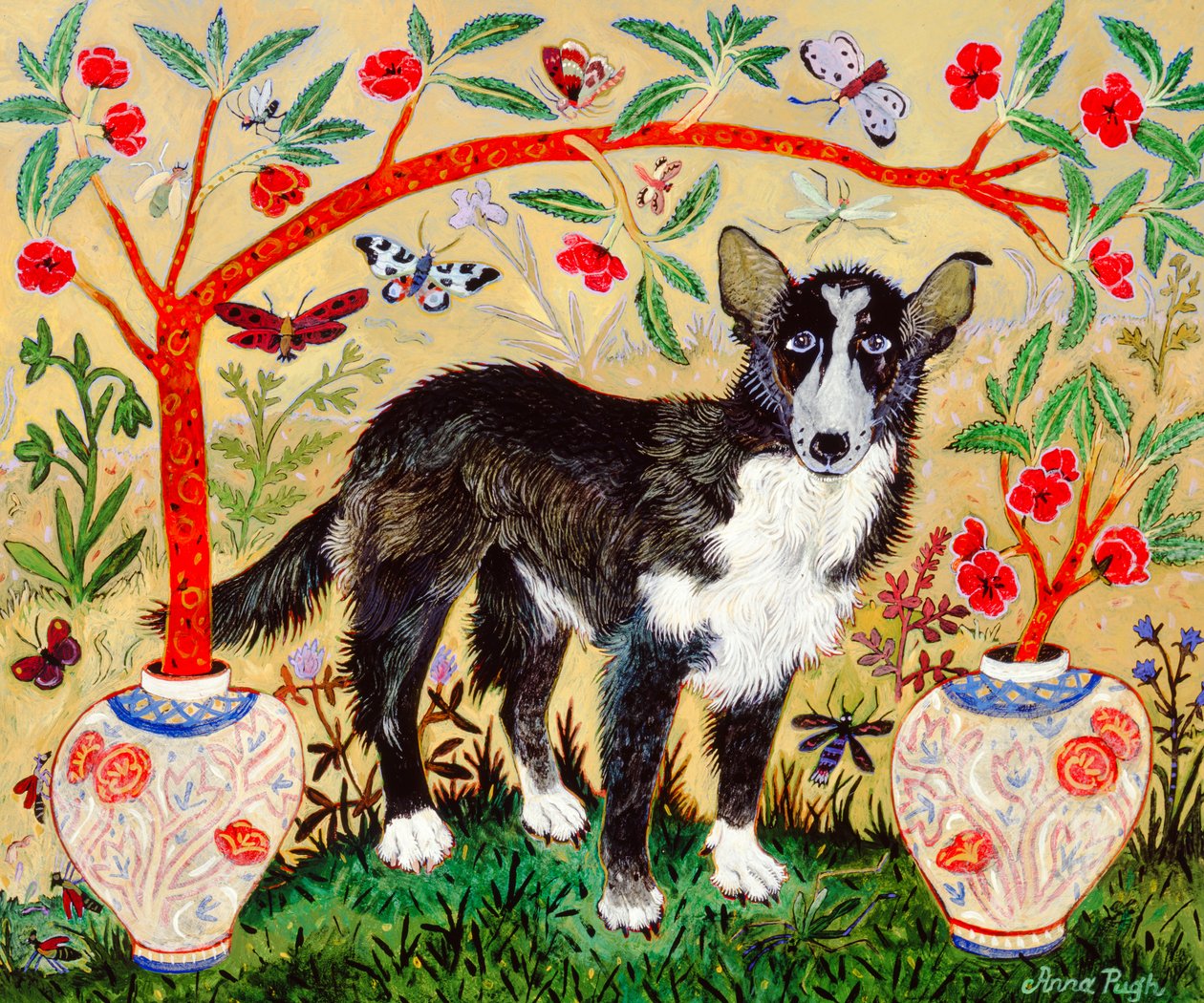 Mutt, 2009 (acryl) door Anna Pugh