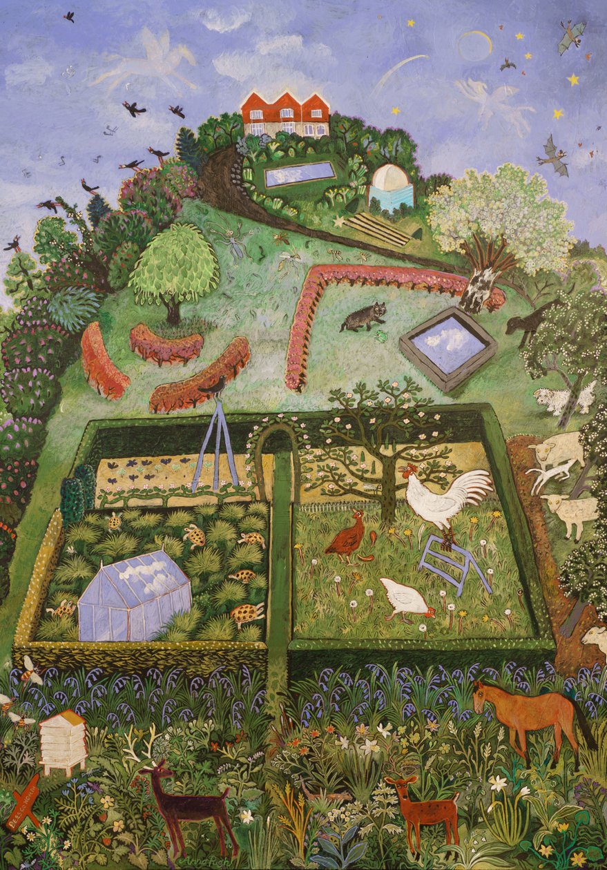 Buiten, 2019 (acryl) door Anna Pugh