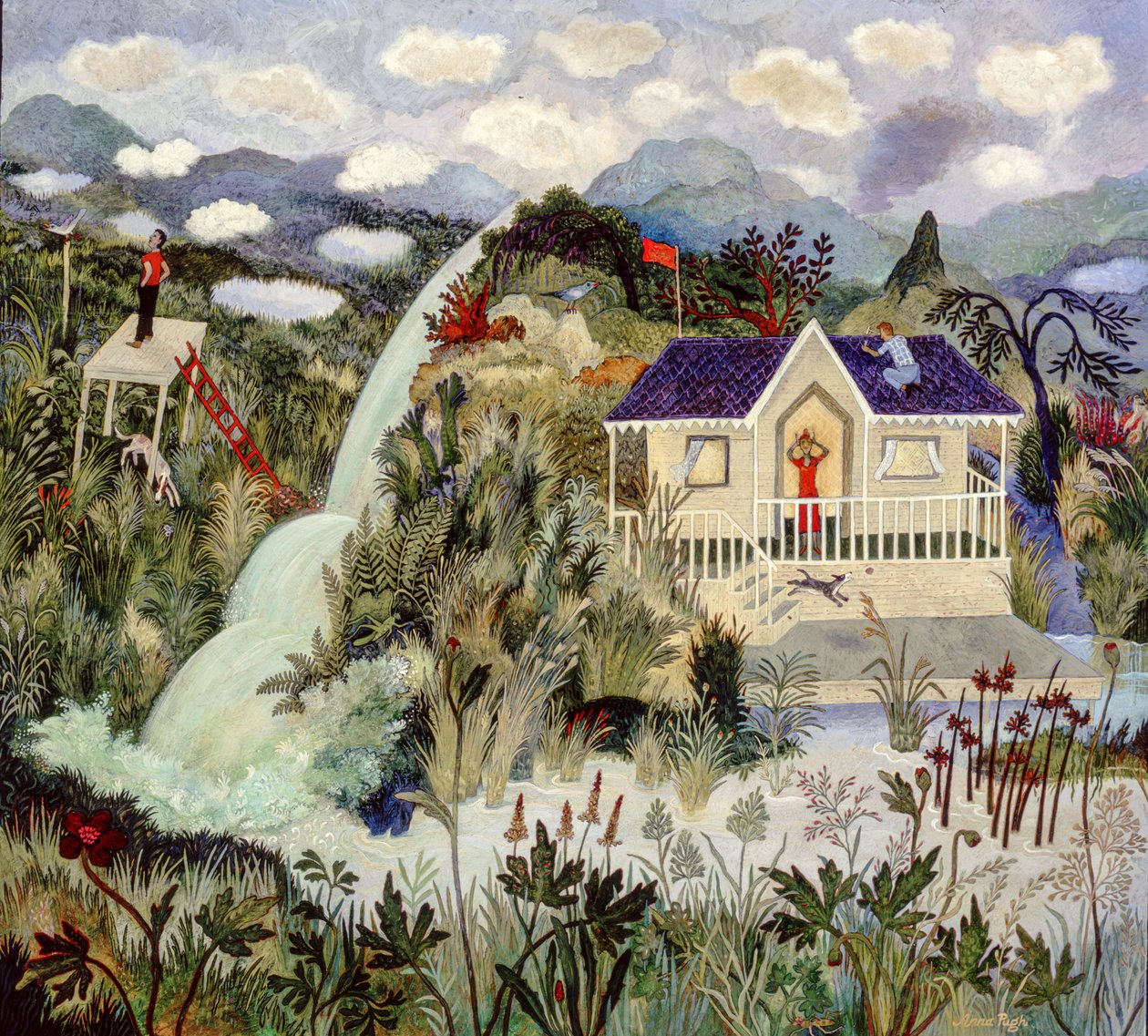 Show Off, 2003 (acryl) door Anna Pugh