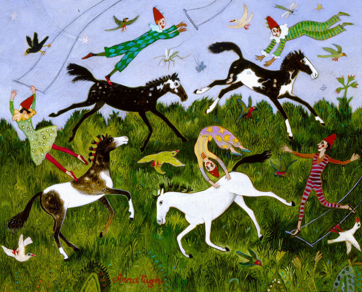 Swingalong, 2006 (acryl) door Anna Pugh