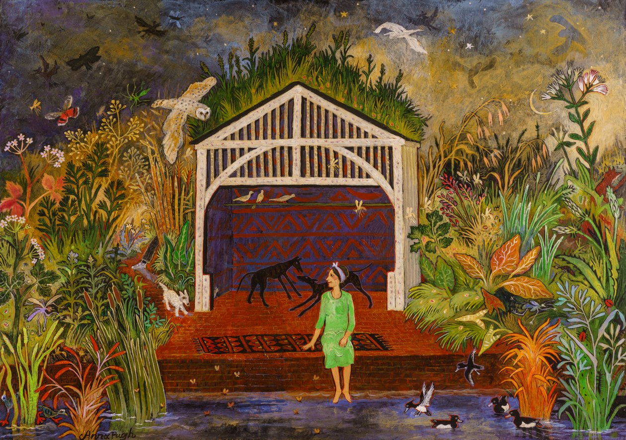 Tewit naar Woo, 2018 (acryl) door Anna Pugh