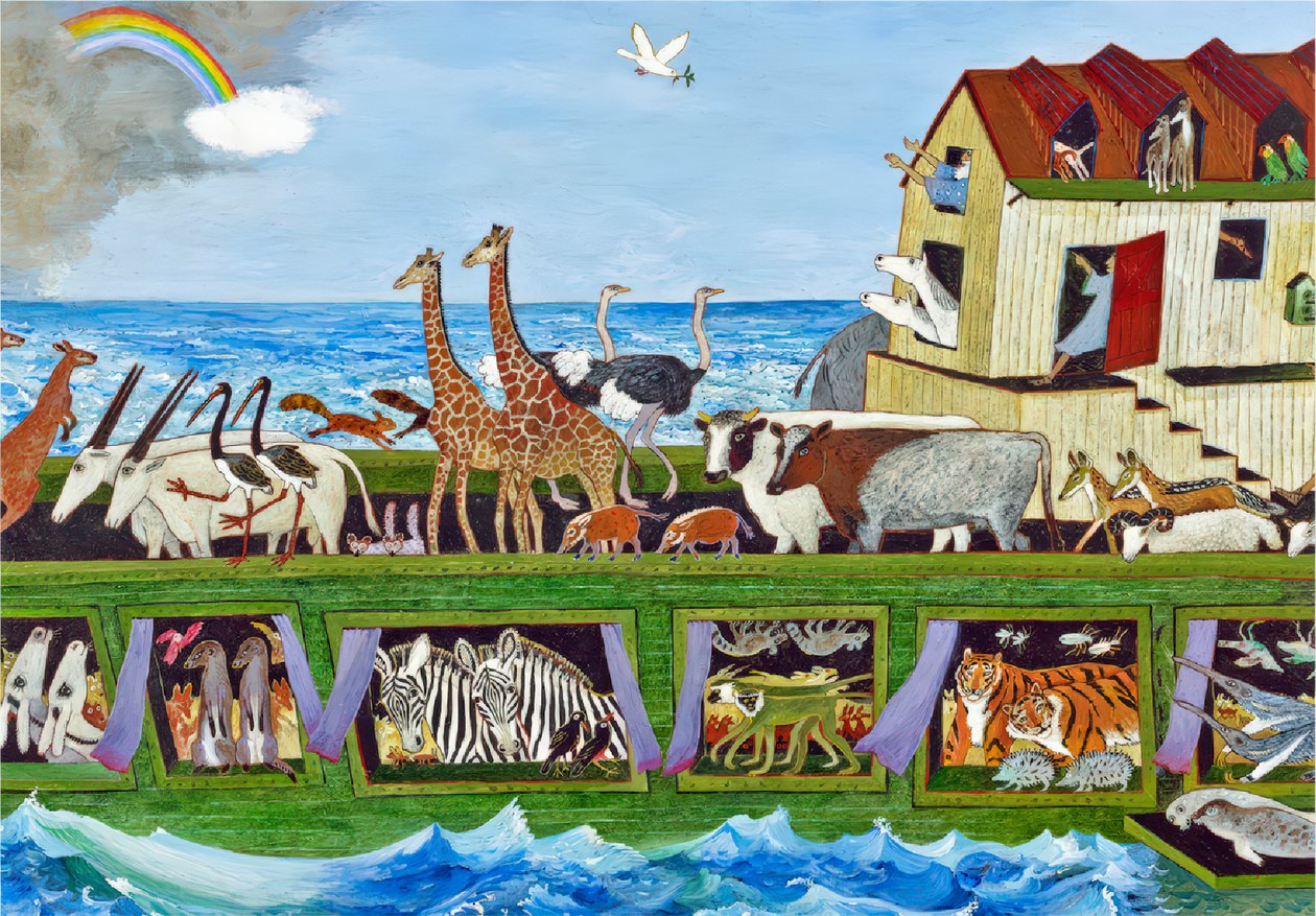 De twijg, eindelijk de twijg, 2012 (acryl) door Anna Pugh