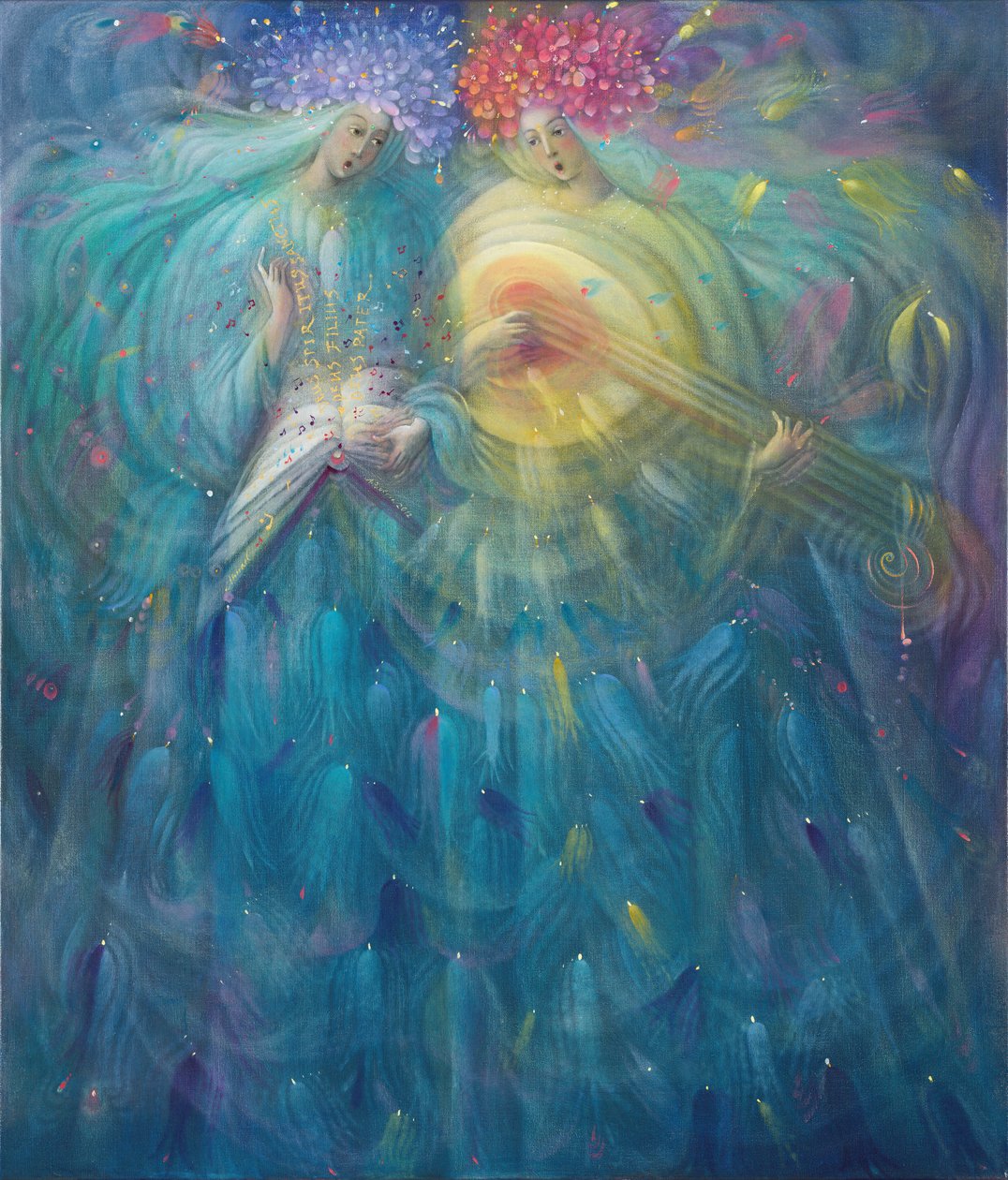 Laudabo te Domine in aeternum, 2012 (olieverf op Belgisch linnen) door Annael Anelia Pavlova