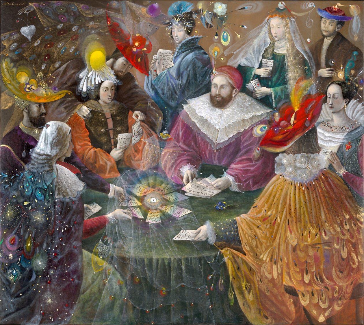 Madrigal, 2007 (olieverf op Belgisch linnen) door Annael Anelia Pavlova