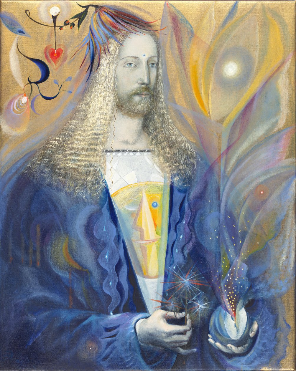 Vissen, 2006 (olieverf op Belgisch linnen) door Annael Anelia Pavlova