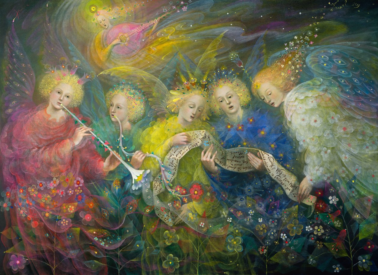 Het licht van hemelse werelden, 2019 (olieverf op Belgisch linnen) door Annael Anelia Pavlova