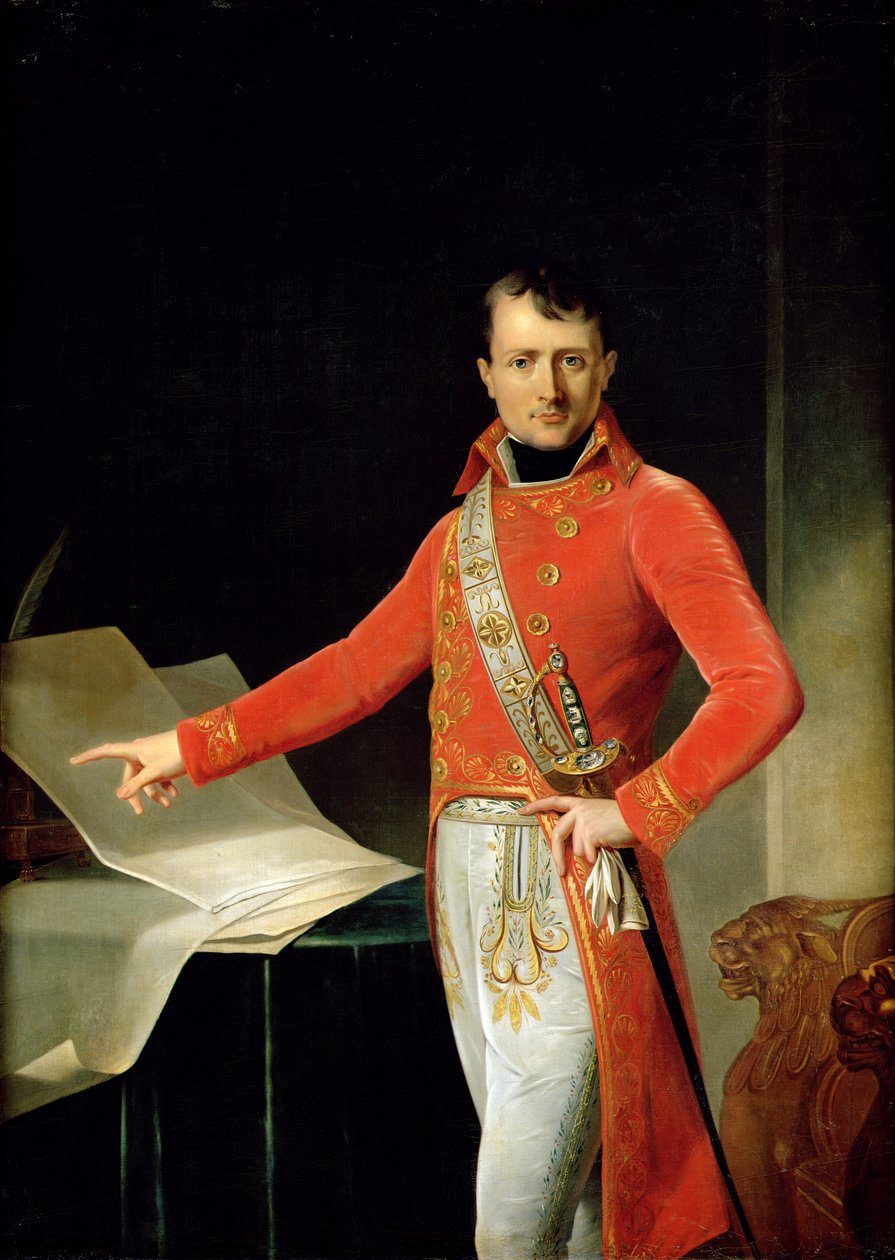 Portret van Napoleon I (1769-1821) door Anne Louis Girodet de Roucy Trioson