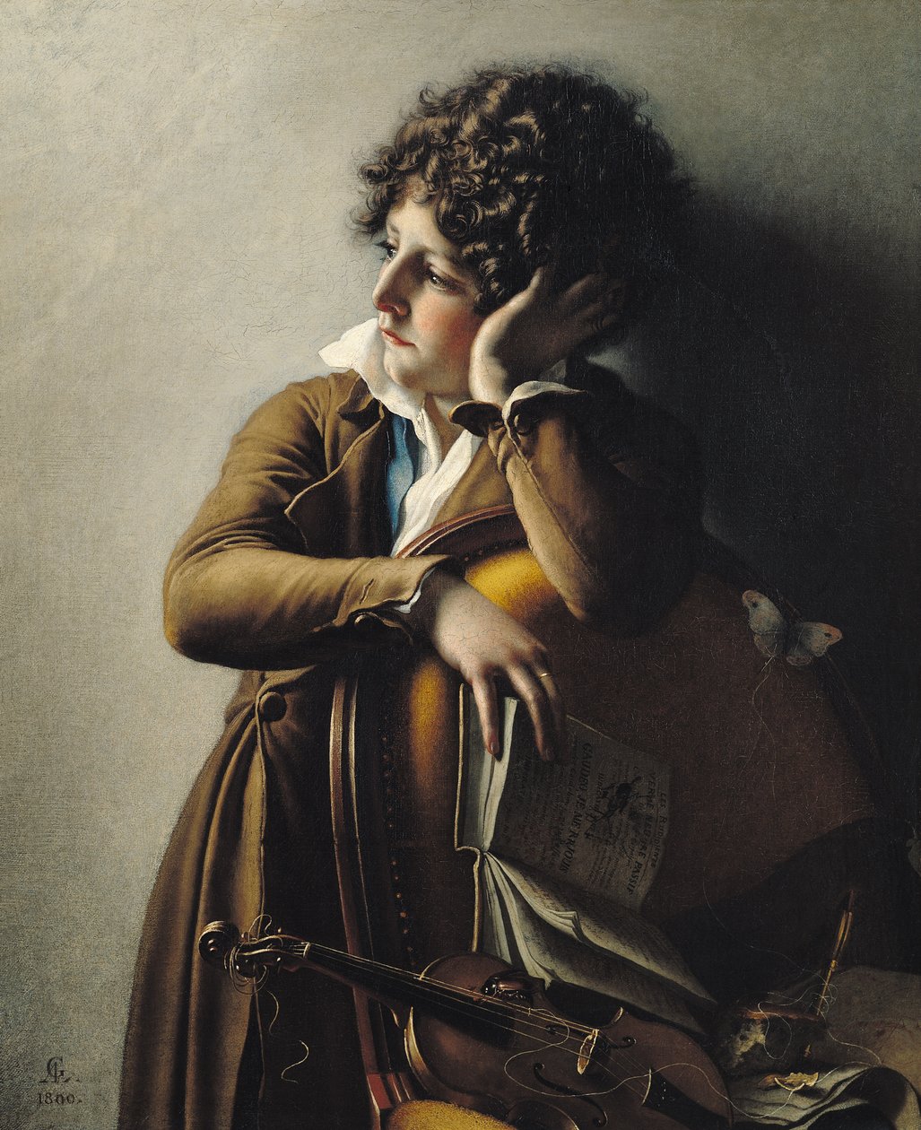 Portret van Romainville-Trioson, 1800 door Anne Louis Girodet de Roucy Trioson