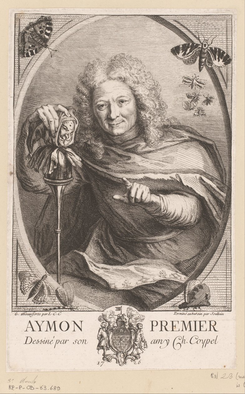 Portret van Étienne Isidore Théophile Aymon door Anne Claude Philippe Caylus