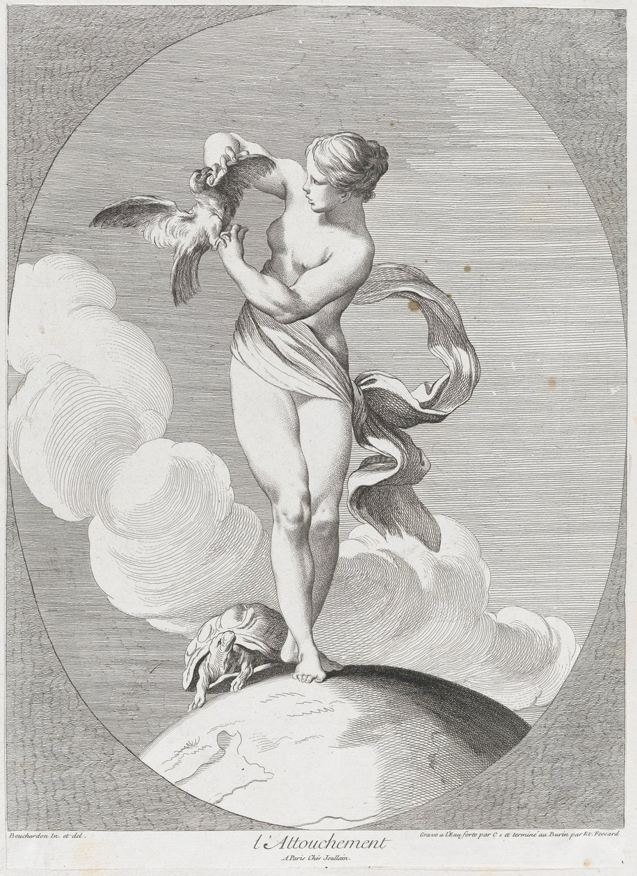 Aanraking, 1730-65 door Anne Claude Philippe de Caylus, Etienne Fessard