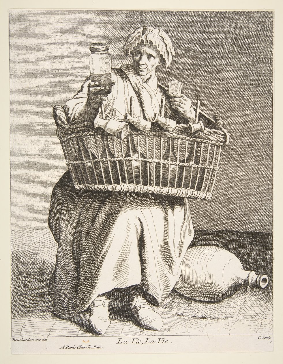 Brandewijnverkoper door Anne Claude Philippe de Caylus