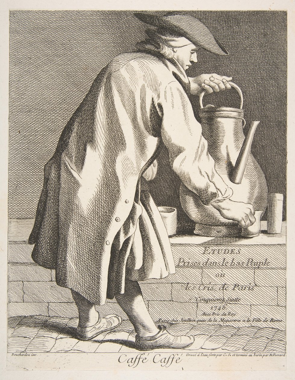Koffieverkoper, 1746 door Anne Claude Philippe de Caylus