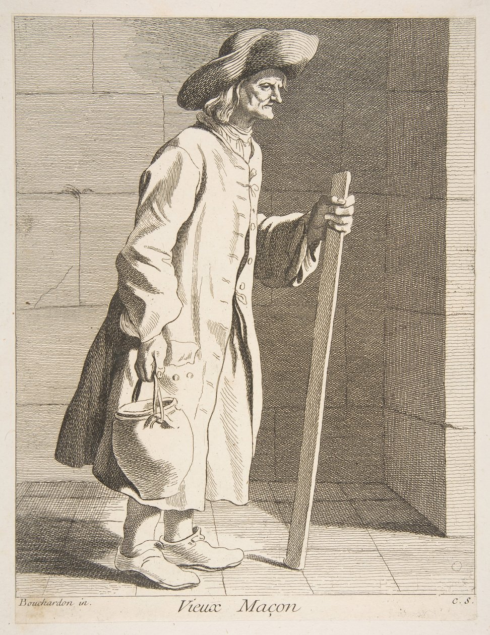 Oude metselaar, 1737 door Anne Claude Philippe de Caylus