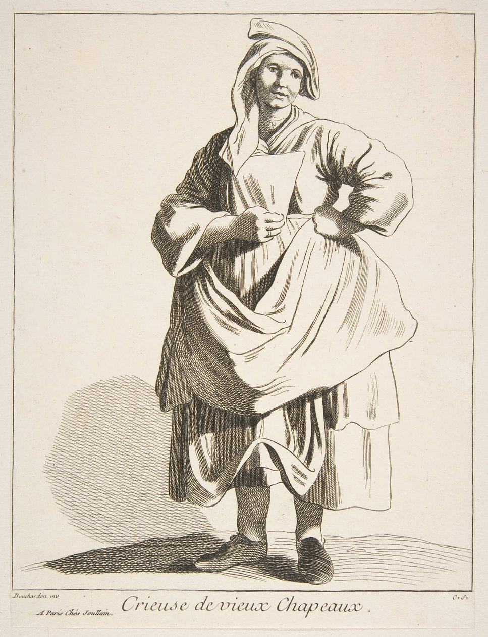 Oude Hoedenverkoper, 1742 door Anne Claude Philippe de Caylus