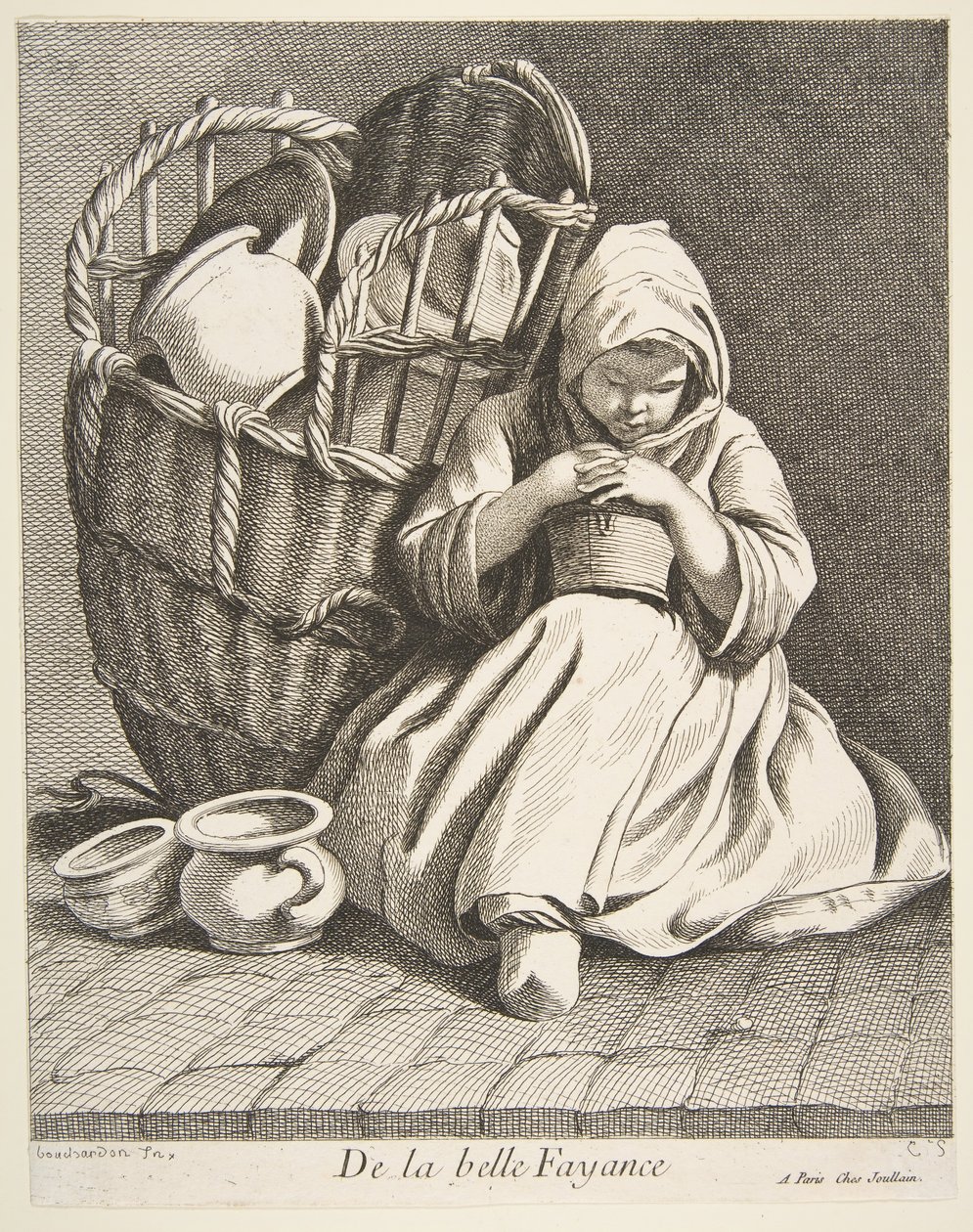 Pottenverkoper, 1738 door Anne Claude Philippe de Caylus