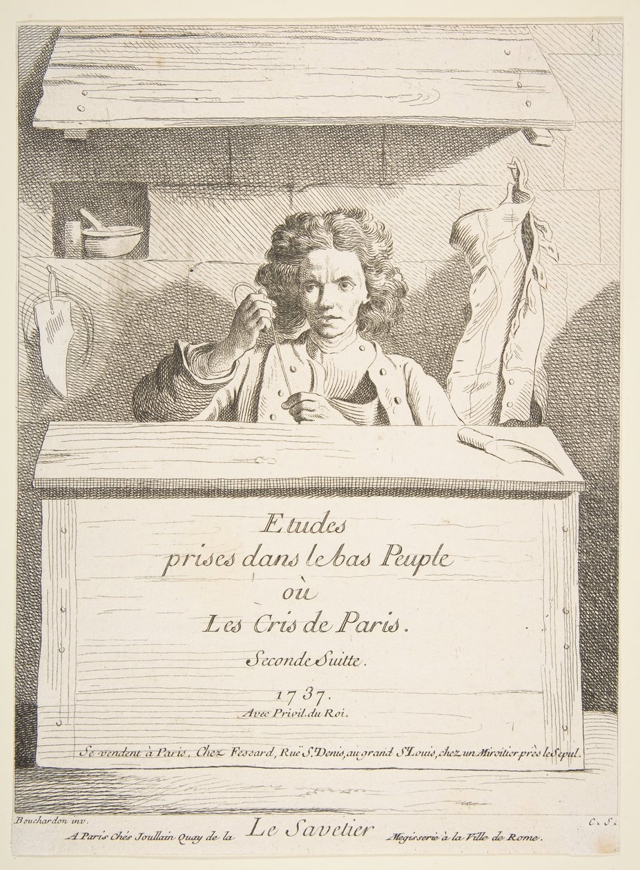 De Schoenmaker, 1737 door Anne Claude Philippe de Caylus
