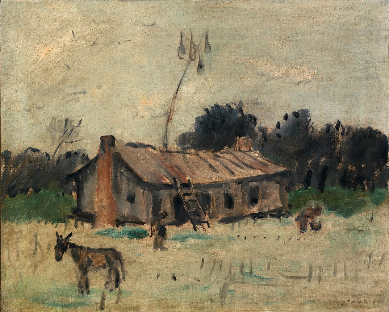 Hut in Alabama door Anne Goldthwaite