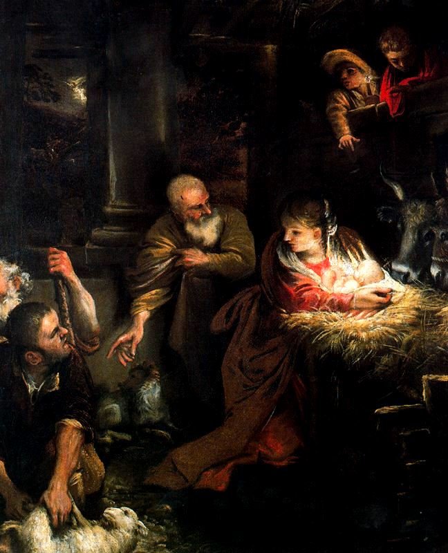 Aanbidding van de herders door Annibale Carracci