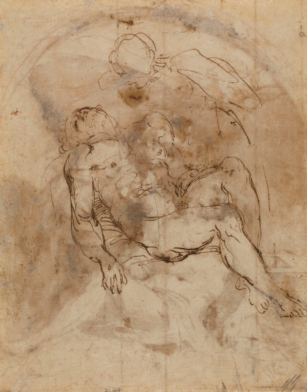 Carracci - v Pietà, RCIN 902169 door Annibale Carracci