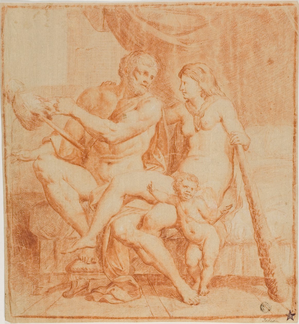 Hercules en Iole door Annibale Carracci