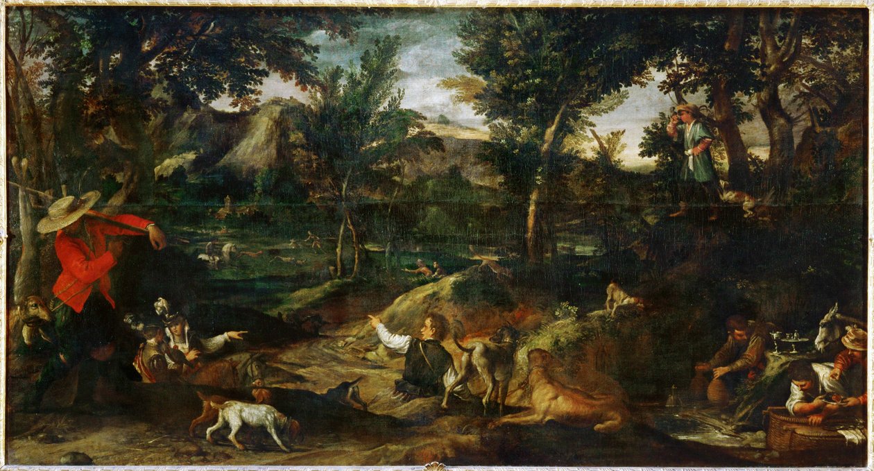 La chasse - de jacht ... door Annibale Carracci