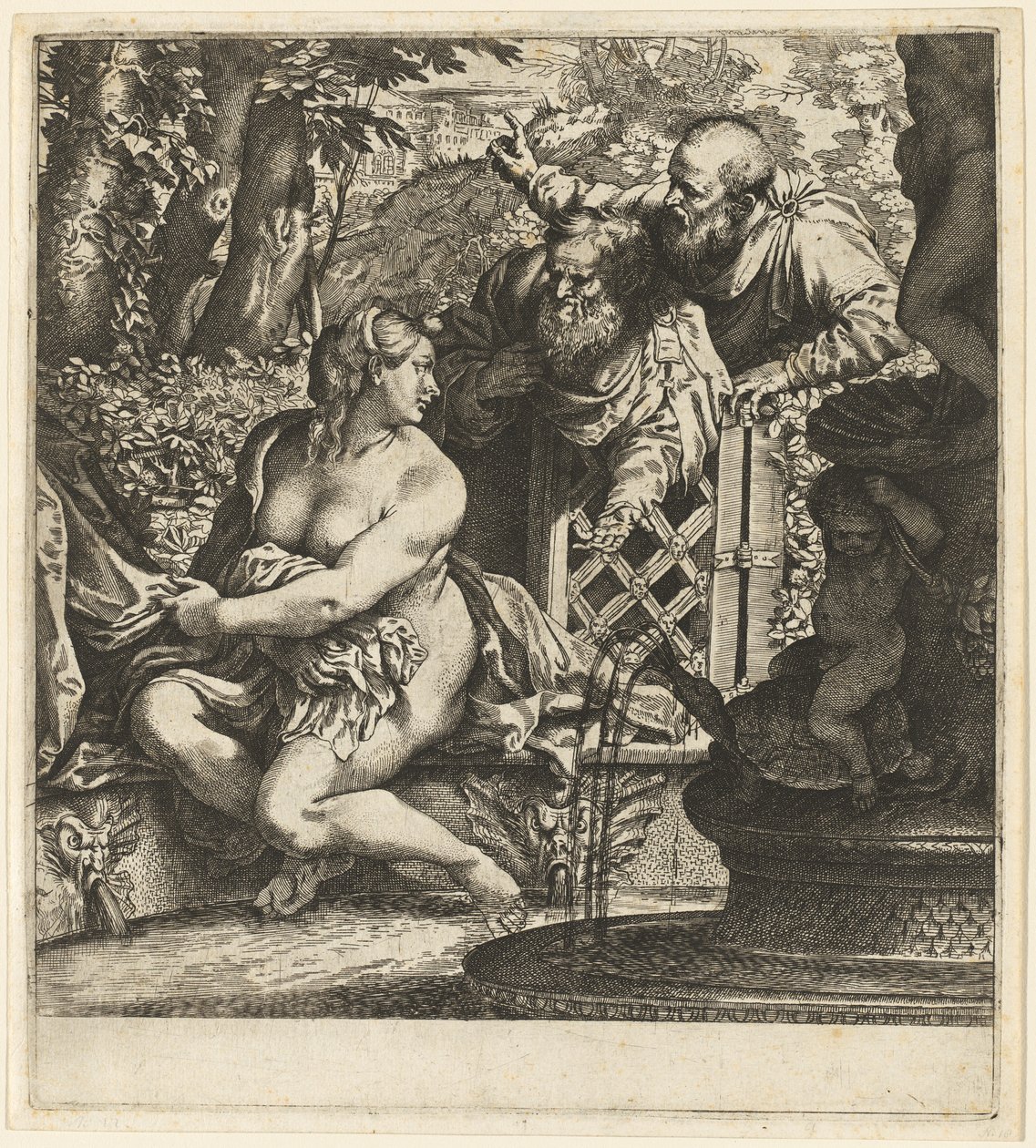 Susanna en de ouderlingen door Annibale Carracci
