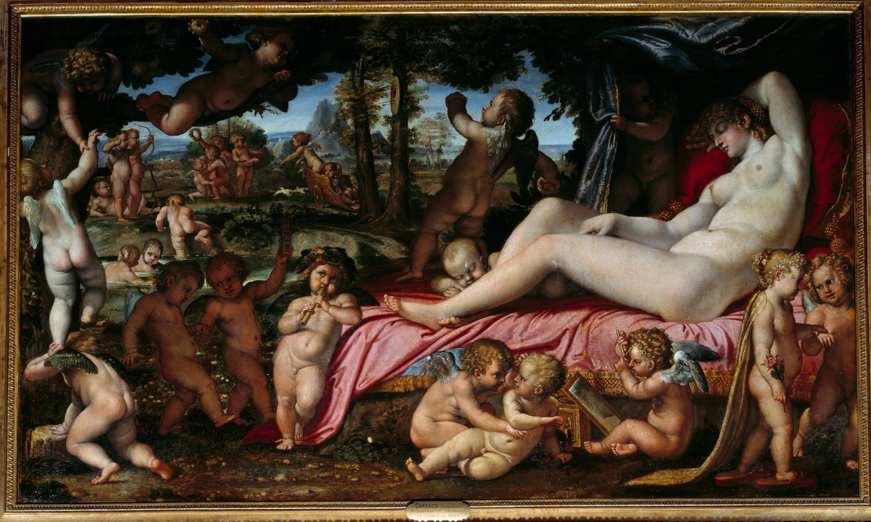De slaap van Venus door Annibale Carracci
