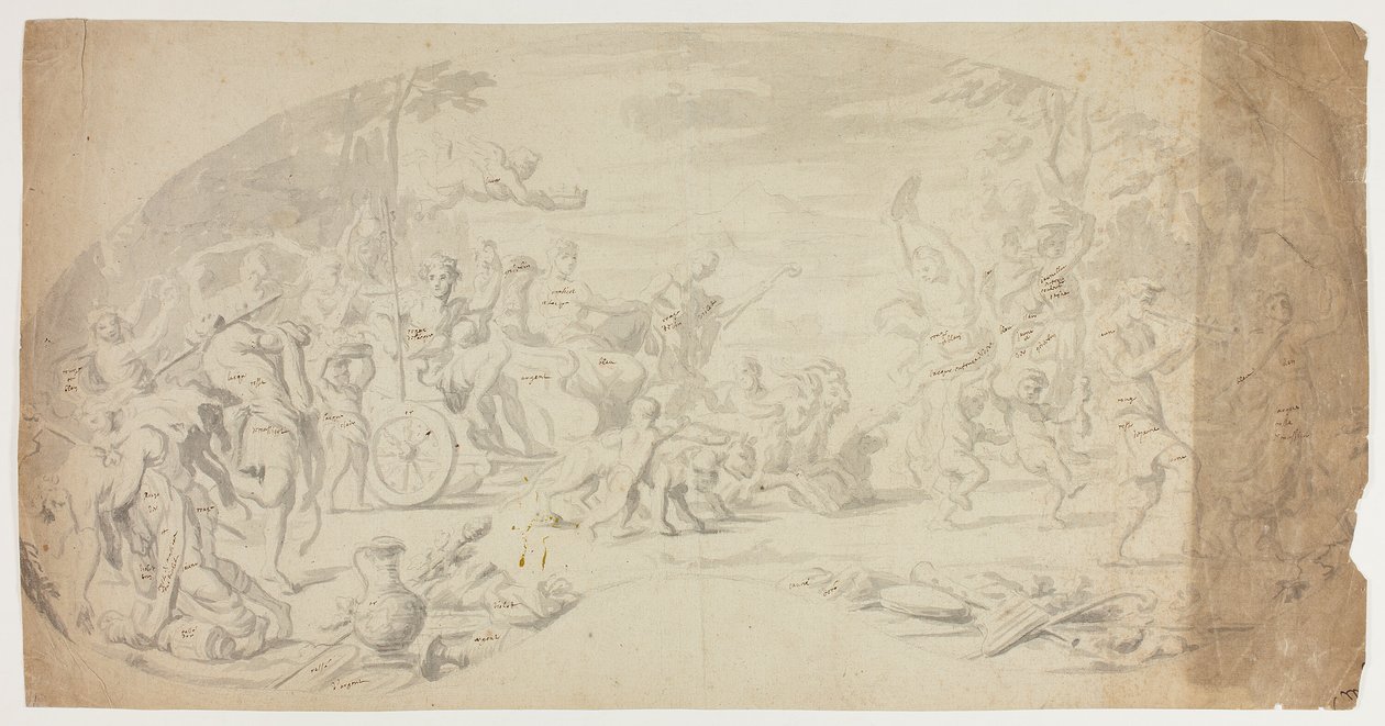 Triomf van Bacchus en Ariadne door Annibale Carracci