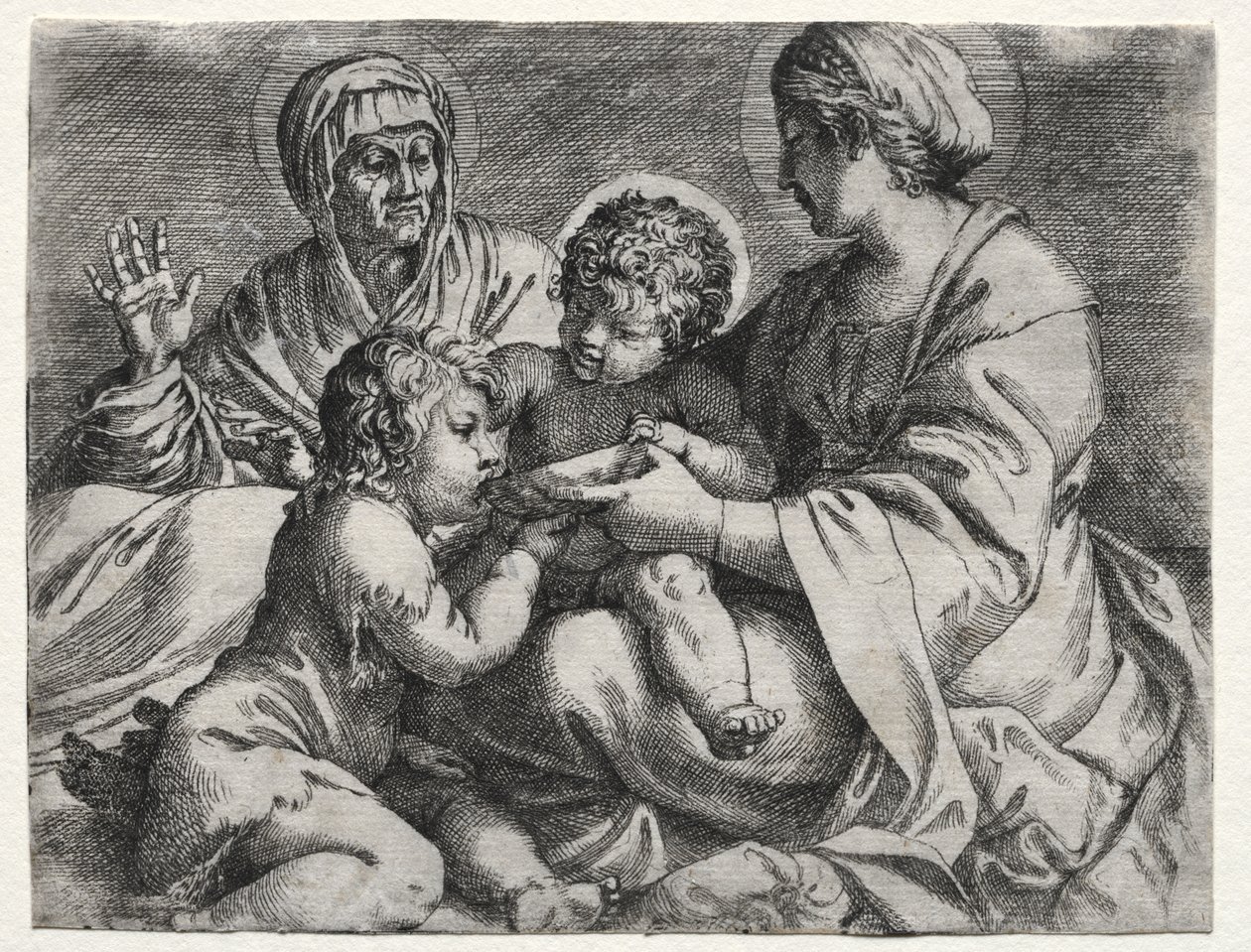 Maagd met de kom door Annibale Carracci