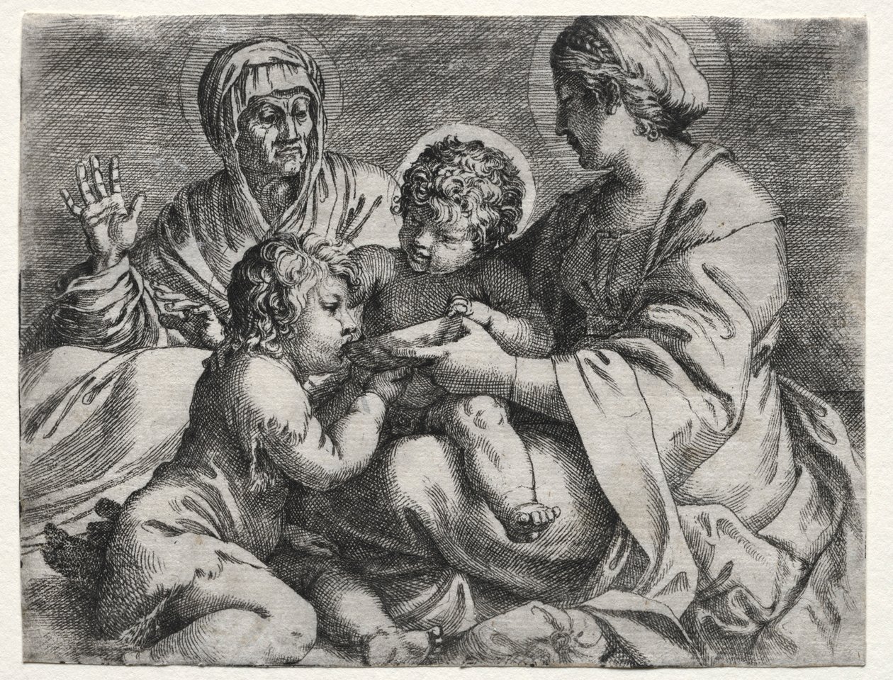 Maagd met de Kom, 1606 door Annibale Carracci