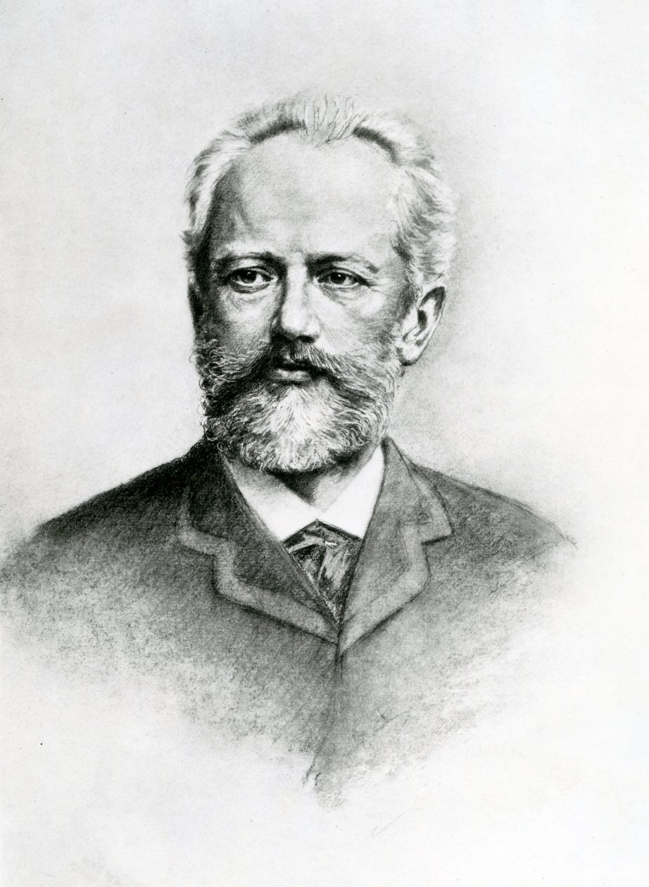 Piotr Ilyich Tchaikovsky (1840-93) door Unbekannt Unbekannt