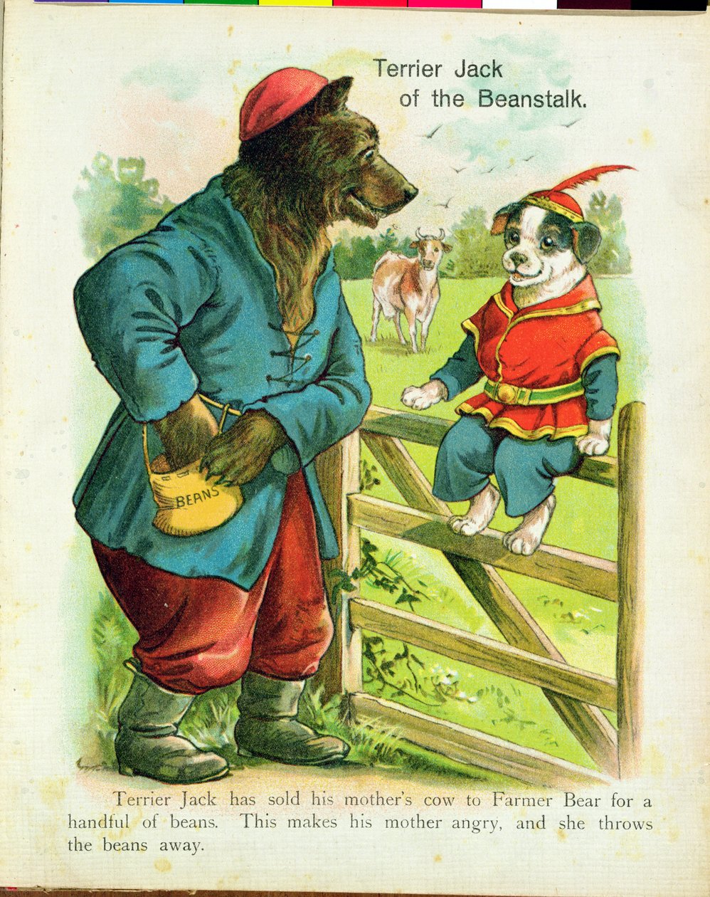Terriër Jack, uit Jack en de Bonenstaak (illustratie) door Unbekannt Unbekannt