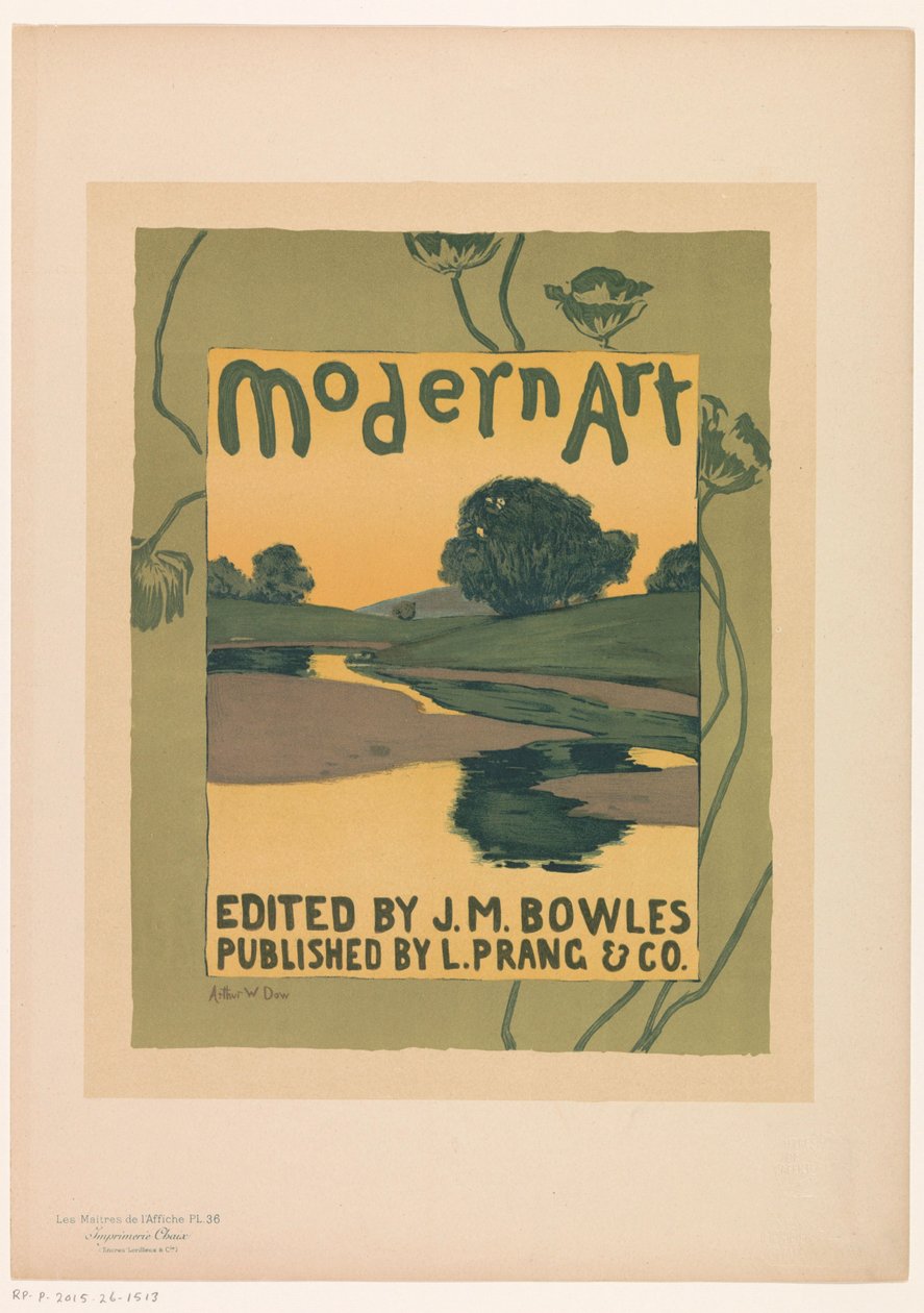 Advertentie voor het tijdschrift Modern Art door Anonymous