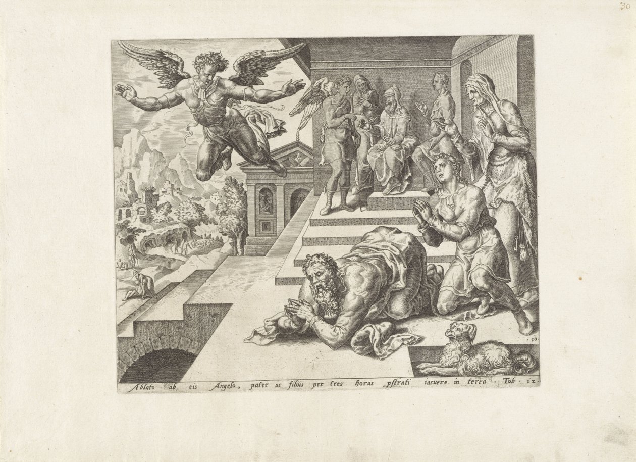 Afscheid van de aartsengel Rafaël door Anonymous