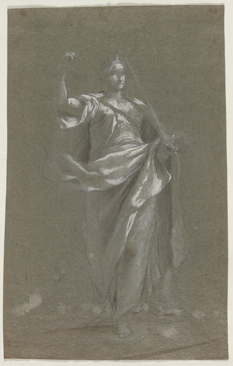 Allegorisch figuur (recto en verso) door Anonymous