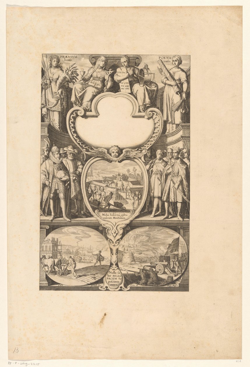 Allegorie op goed bestuur en vrede door Anonymous