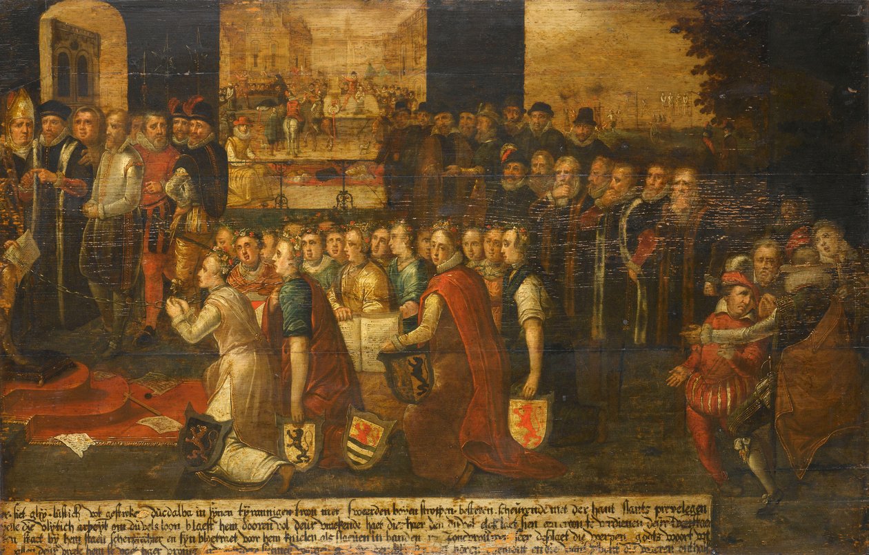 Allegorie van de tirannie van de hertog van Alva in de Nederlanden door Anonymous