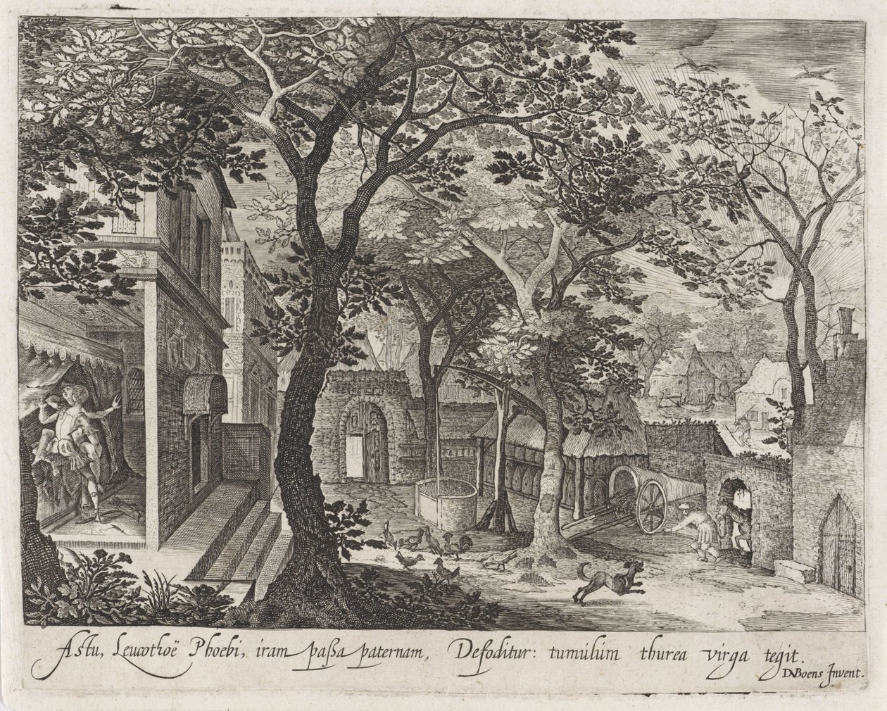 Apollo en Leucothea door Anonymous
