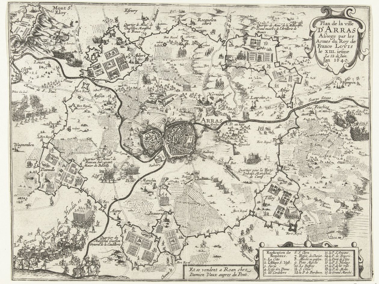 Beleg van Arras door de Fransen, 1640 door Anonymous