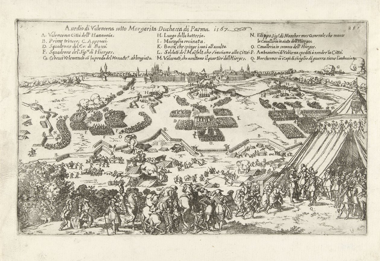 Beleg van Valenciennes, 1567 door Anonymous