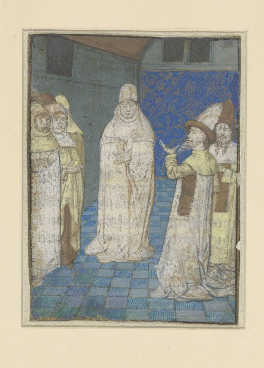 Boccacio bemiddelt in een discussie (De lotgevallen van edele mannen en vrouwen) door Anonymous